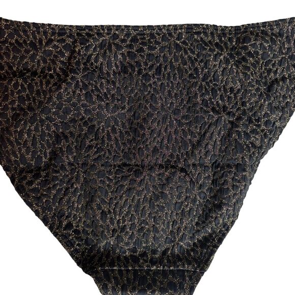 Andie x Demi Moore Swim The Tropez Bikini Bottom In Black/Gold Size XL NEW NWT - Picture 7 of 9